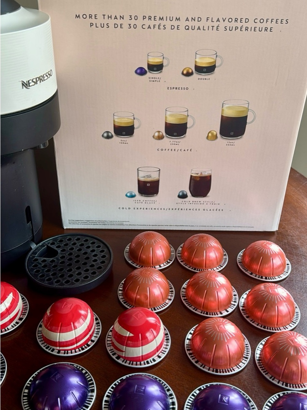 Nespresso Cream Vertuo Pop+ with 30 Assorted Coffee Pods - Picture 4 of 4